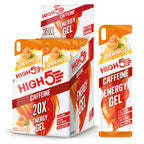 HIGH5 Energy Gel Caffeine - Orange 20 x 40g - Running Cycling Ultra Marathon Ironman Glucose Shots Fuel - Damaged Box - BBE 07/2026