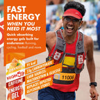 HIGH5 Energy Gel Caffeine - Orange 20 x 40g - Running Cycling Ultra Marathon Ironman Glucose Shots Fuel - Damaged Box - BBE 07/2026