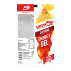 HIGH5 Energy Gel Caffeine - Orange 20 x 40g - Running Cycling Ultra Marathon Ironman Glucose Shots Fuel - Damaged Box - BBE 07/2026