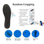 Memory Foam Insoles - Cut-to-Size Shoe Inserts for Trainers, Sneakers, Work Boots, Walking Shoes - UK 9-13 - New