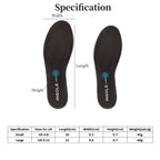 Memory Foam Insoles - Cut-to-Size Shoe Inserts for Trainers, Sneakers, Work Boots, Walking Shoes - UK 9-13 - New