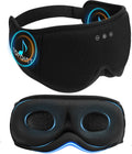 TOPOINT Bamboo Cotton Bluetooth Sleep Mask with Headphones - 100% Light-Blocking 3D Eye Mask for Sleep Travel Side Sleeping - Damaged Box