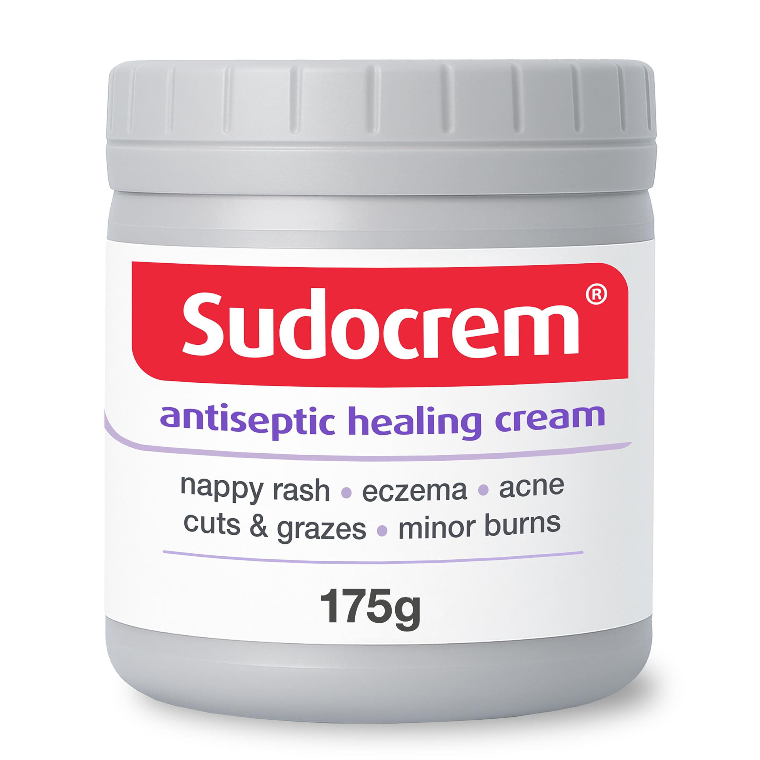 Sudocrem Antiseptic Healing Cream - Zinc Oxide - Nappy Rash, Eczema, Acne, Minor Burns - 175g Single Pack - Very Good - BBE 01/2029