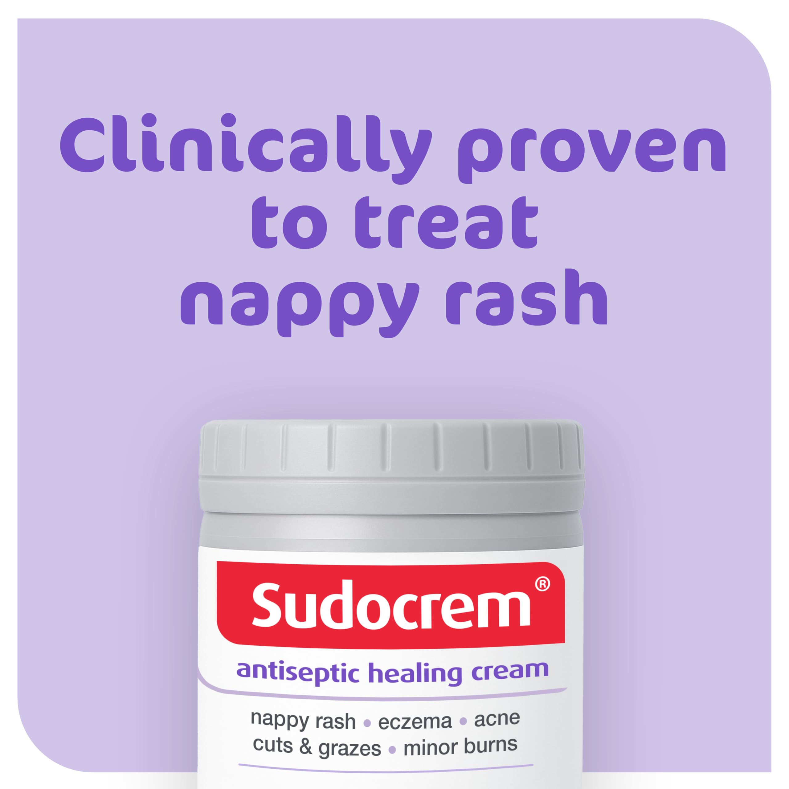 Sudocrem Antiseptic Healing Cream - Zinc Oxide - Nappy Rash, Eczema, Acne, Minor Burns - 175g Single Pack - Very Good - BBE 01/2029