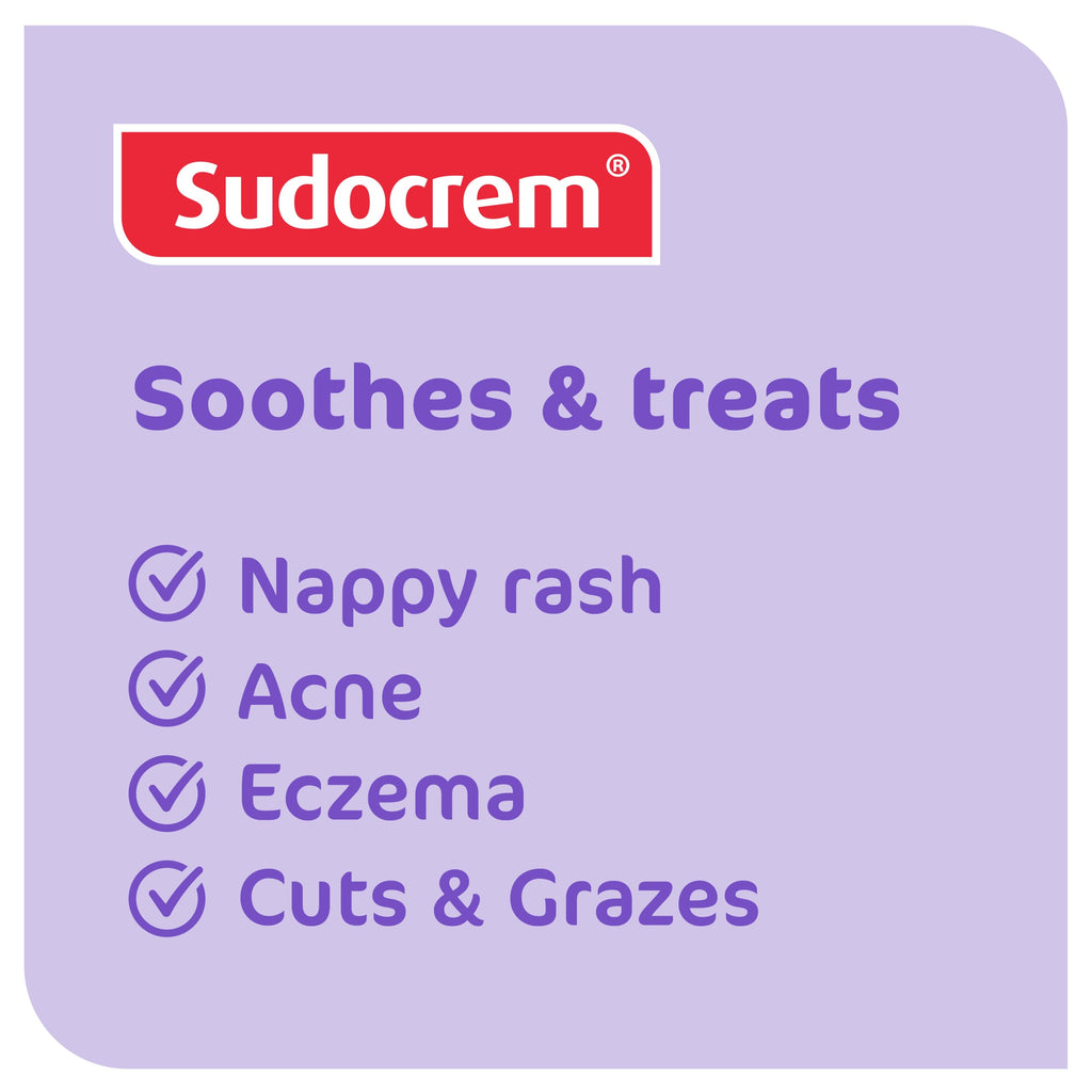 Sudocrem Antiseptic Healing Cream - Zinc Oxide - Nappy Rash, Eczema, Acne, Minor Burns - 175g Single Pack - Very Good - BBE 01/2029