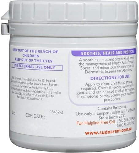 Sudocrem Antiseptic Healing Cream - Zinc Oxide - Nappy Rash, Eczema, Acne, Minor Burns - 175g Single Pack - Very Good - BBE 01/2029