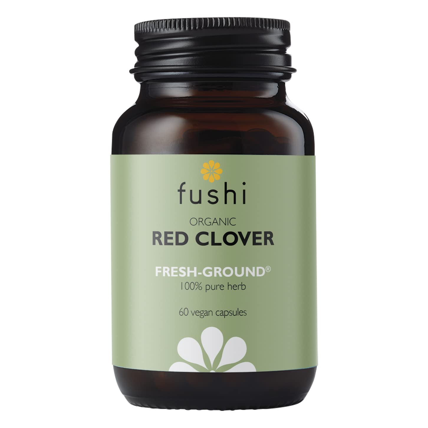 Fushi Organic Red Clover Capsules 60 Caps - Women's Health Supplement - Vegan UK Made - New