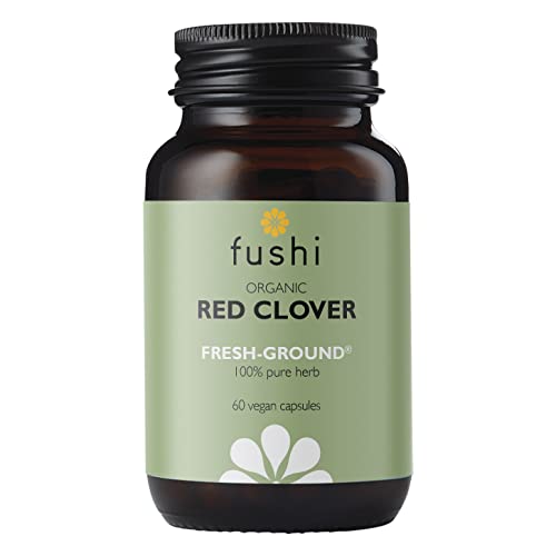 Fushi Organic Red Clover Capsules 60 Caps - Women's Health Supplement - Vegan UK Made - New