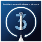 Oral-B Pro Sensitive Clean Electric Toothbrush Head, X-Shaped & Extra Soft Bristles for Gentle Brushing & Plaque Removal, Pack of 4 Toothbrush Heads, White - New