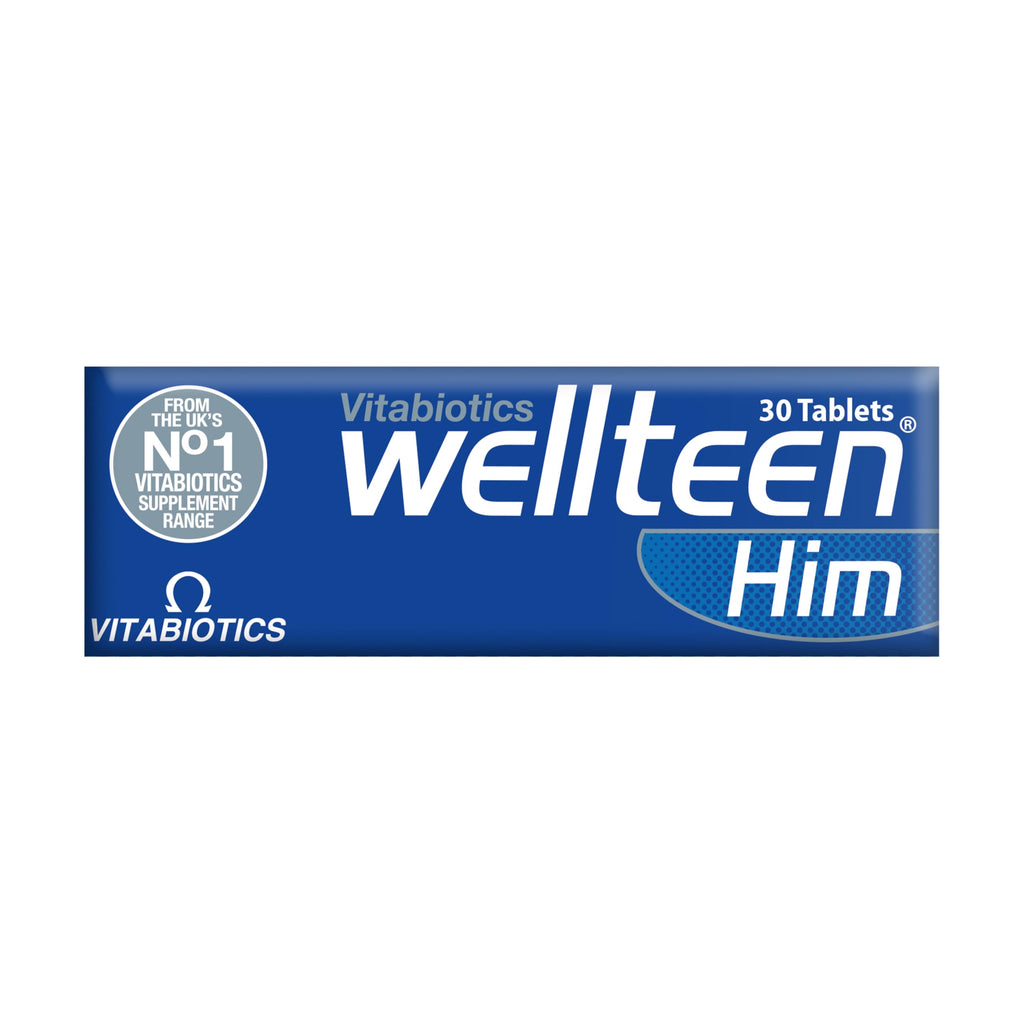 Vitabiotics Wellteen Him Original - 30 Count - Teen Male Multivitamin Supplement - New - BBE 05/2027