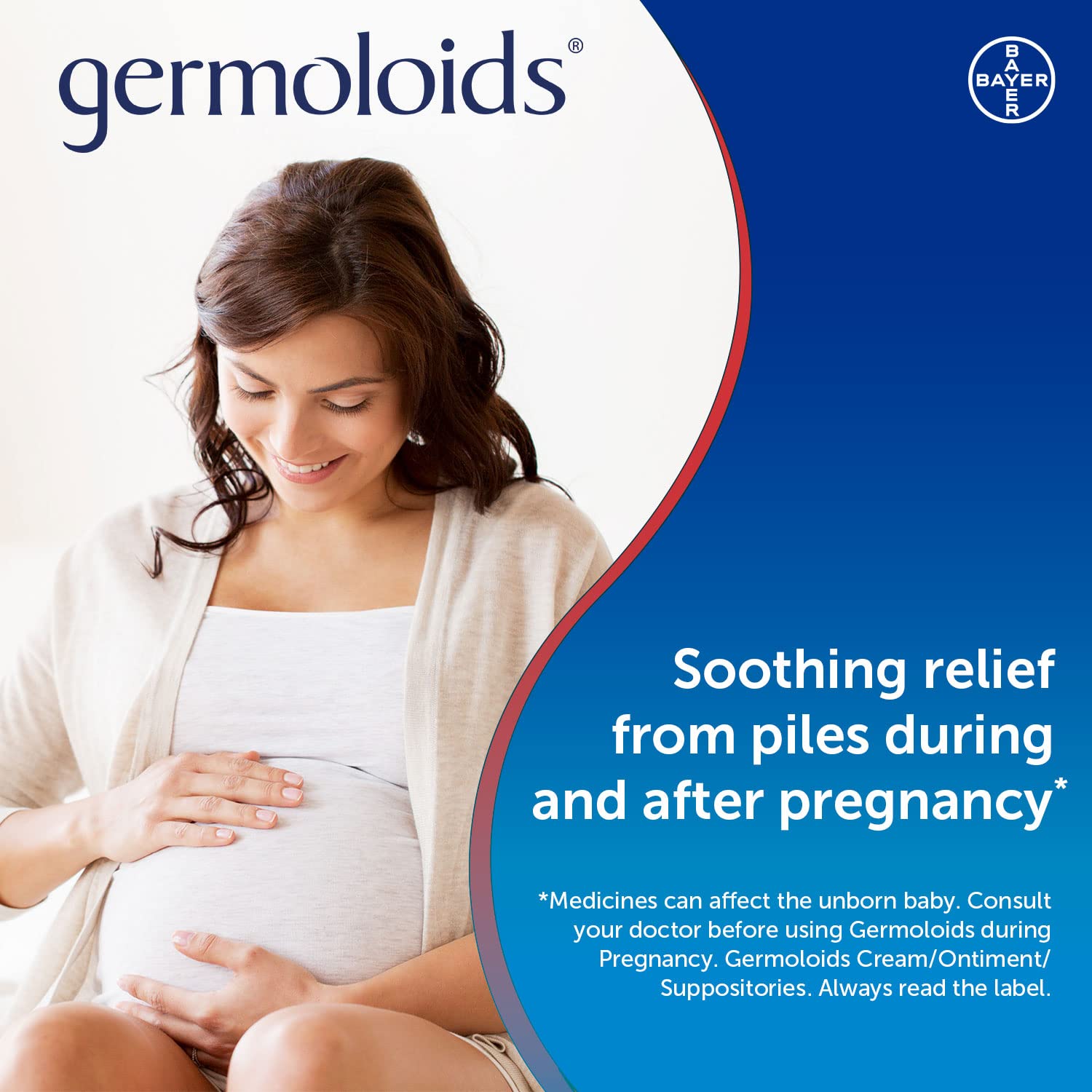 Germoloids Haemorrhoid Cream - Piles Treatment with Anaesthetic - Numb Pain Itch - 55g Pack of 1 - Damaged Box - BBE 01/2029