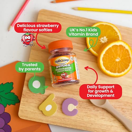 Haliborange Kids Multivitamins Softies - Strawberry Flavour 30 Chewable Gummies - Very Good - BBE 07/2027
