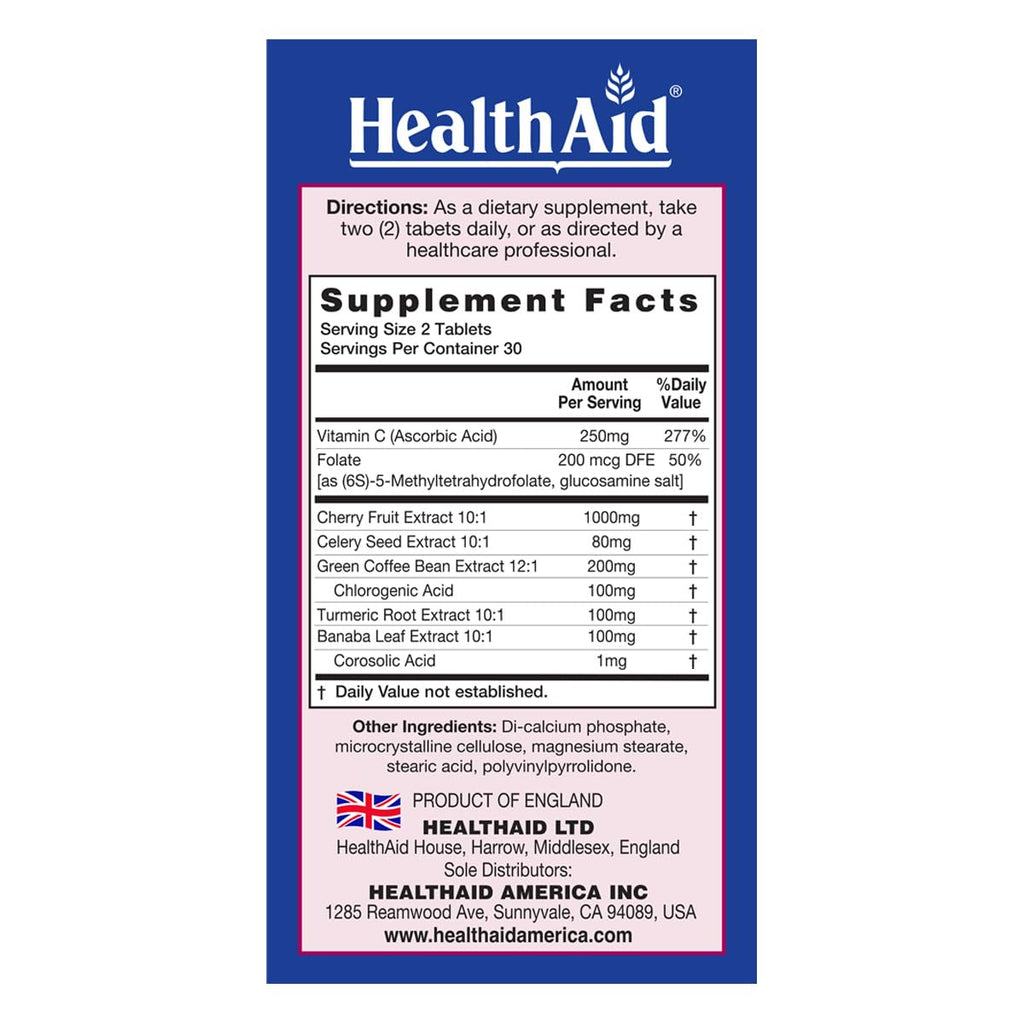 HealthAid Uriprinol Vegan Tablets - 60 Count - Health & Wellbeing Supplement - Damaged Box - BBE 03/2029