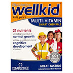 Vitabiotics Wellkid Multi-Vitamin Smart Chewable Tablets - 30 Pack Kids Children's Supplement - Damaged Box - BBE 09/2027