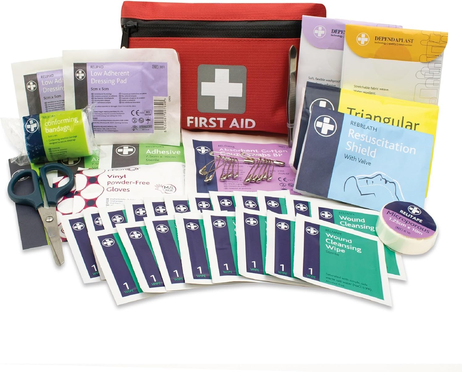 Value Aid Empty Green First Aid Case Boxes (Medium) - Very Good