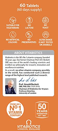 Vitabiotics Ultra Turmeric & Black Pepper Capsules - 60 Count Supplement - New - BBE 08/2027