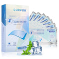 SURFOU Teeth Whitening Strips - 28 Treatments (56 Strips) - Non Peroxide Enamel Safe Kit - Gentle Mint Flavor Formula - Damaged Box - BBE 01/2028