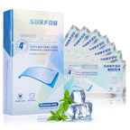 SURFOU Teeth Whitening Strips - 28 Treatments (56 Strips) - Non Peroxide Enamel Safe Kit - Gentle Mint Flavor Formula - Damaged Box - BBE 01/2028