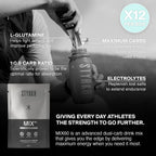 Styrkr MIX60 Energy Powder Sachets - 12x 60g Carb Drink Mix - Cycling Running Endurance Fuel - Damaged Box - BBE 11/2027