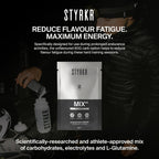 Styrkr MIX60 Energy Powder Sachets - 12x 60g Carb Drink Mix - Cycling Running Endurance Fuel - Damaged Box - BBE 11/2027