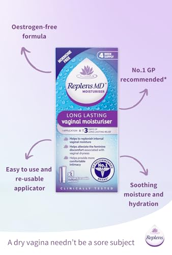 Replens Longer Lasting Vaginal Moisturiser 35g - Intimate Hydration Gel - Health & Beauty - Damaged Box - BBE 01/2028