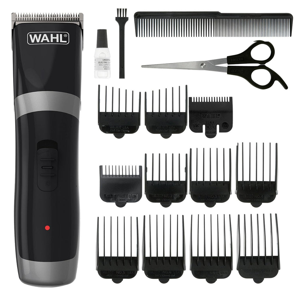 Wahl Cord/Cordless Rechargeable Men's Hair Clipper with Guide Combs - Like New
