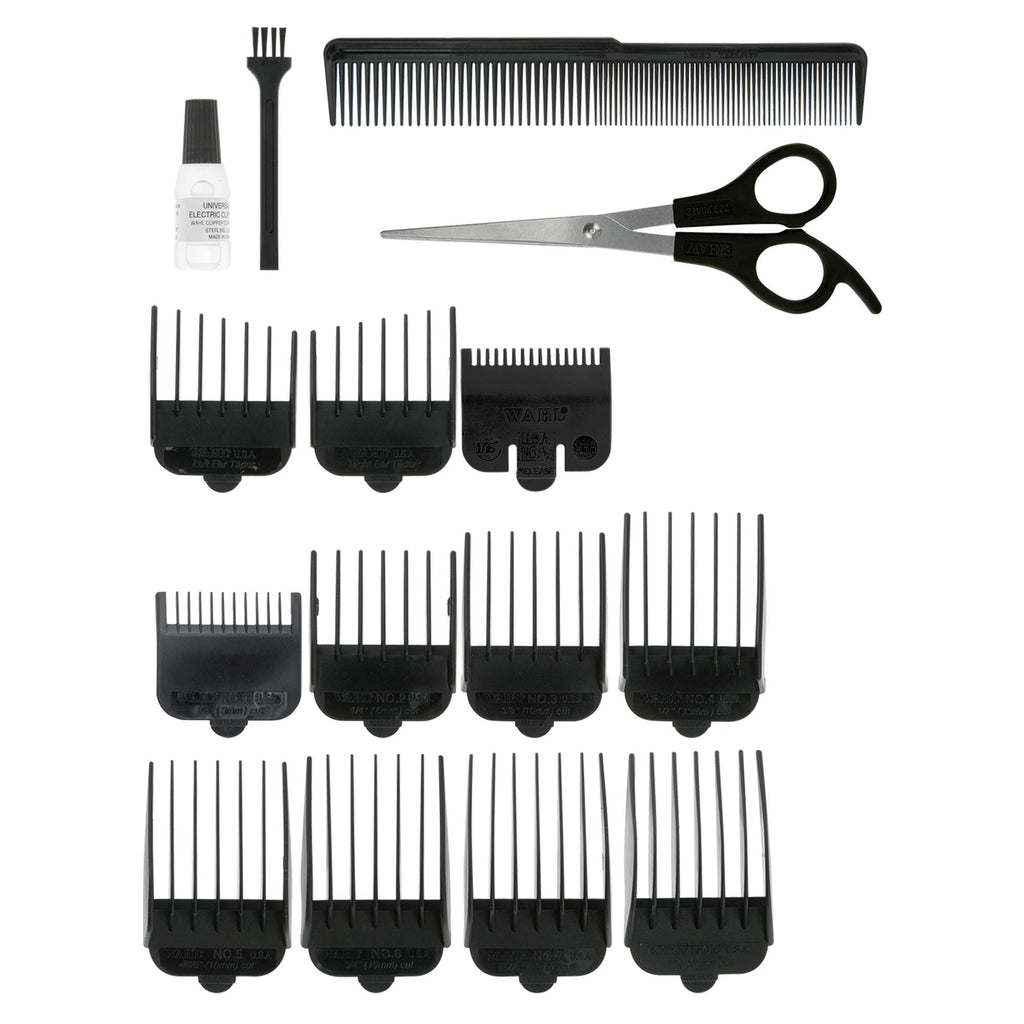 Wahl Cord/Cordless Rechargeable Men's Hair Clipper with Guide Combs - Like New
