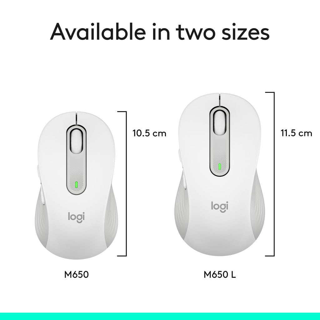 Logitech Signature M650 Wireless Mouse - For Small to Medium Sized Hands - New