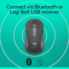 Logitech Signature M650 L Left Wireless Mouse - For Large Sized Left Hands - New
