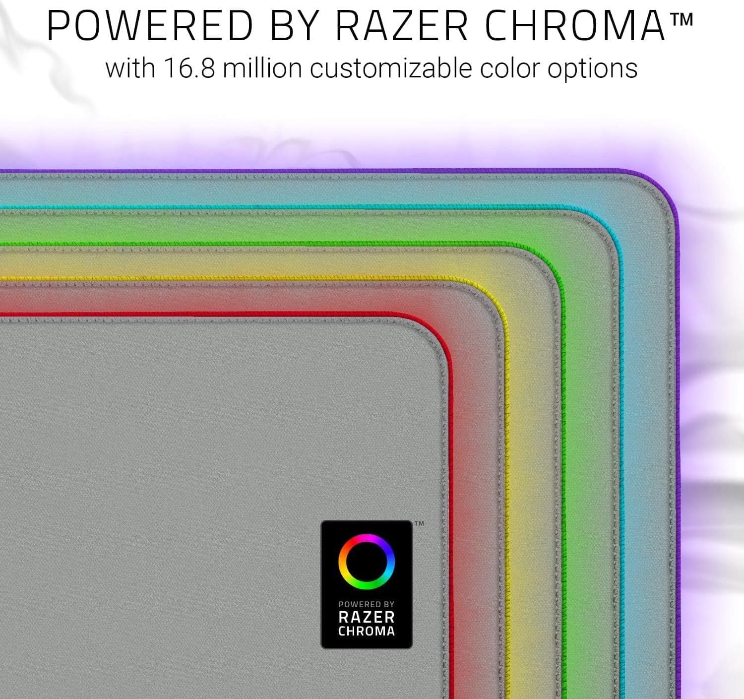 Razer Goliathus Extended Chroma - Soft Extended Gaming Mouse Mat Chroma RGB Lighting (Cable Holder, Fabric Surface, Quilted Edge, Optimized for all Mice) Mercury - New