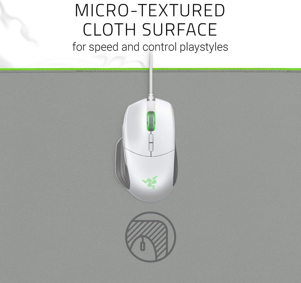 Razer Goliathus Extended Chroma - Soft Extended Gaming Mouse Mat Chroma RGB Lighting (Cable Holder, Fabric Surface, Quilted Edge, Optimized for all Mice) Mercury - New
