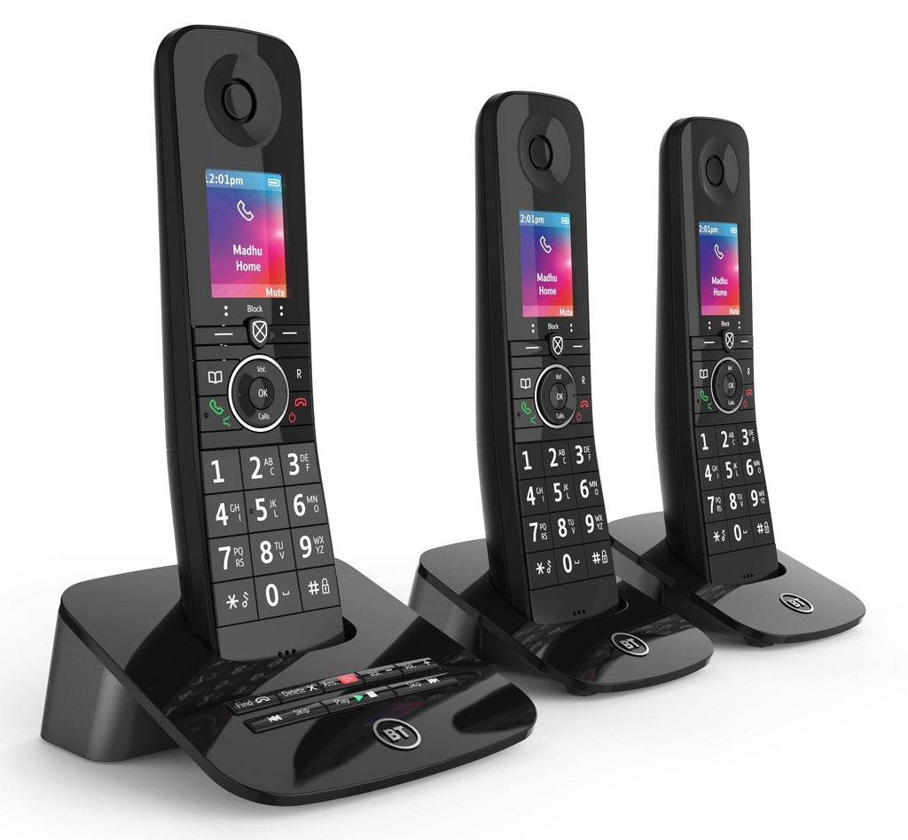 BT Premium Cordless Landline House Phone, Home Phone, 100 Percent Nuisance Call Blocker, Call Block Button, Answer Machine, Single Handset Pack - New