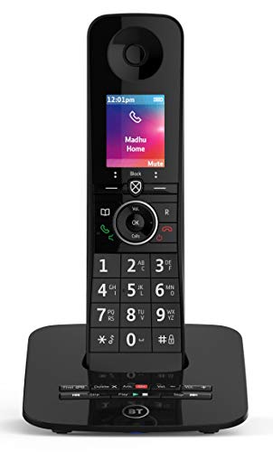 BT Premium Cordless Landline House Phone, Home Phone, 100 Percent Nuisance Call Blocker, Call Block Button, Answer Machine, Single Handset Pack - New