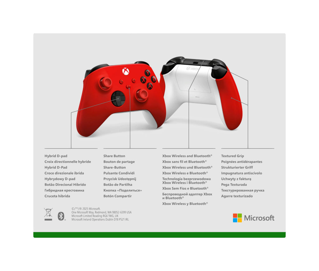 Xbox Wireless Controller - Pulse Red Series X|S, One, and Windows Devices - Very Good