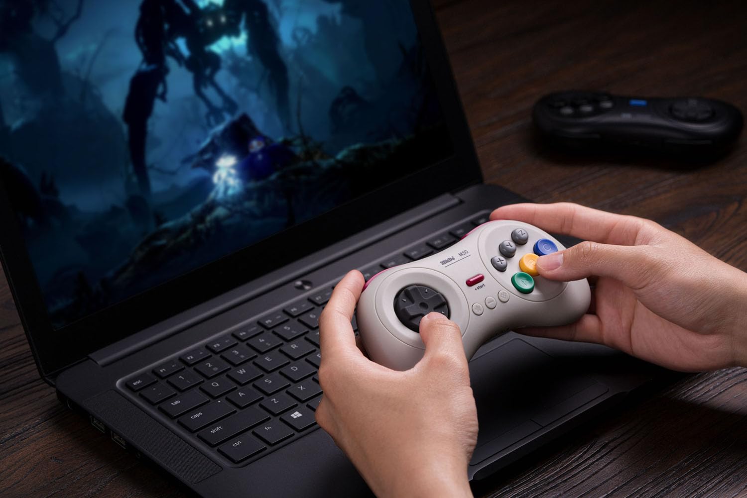 8Bitdo M30 Bluetooth Controller for Switch, Windows and Android, 6-Button Layout for SEGA's Classic Games - Like New