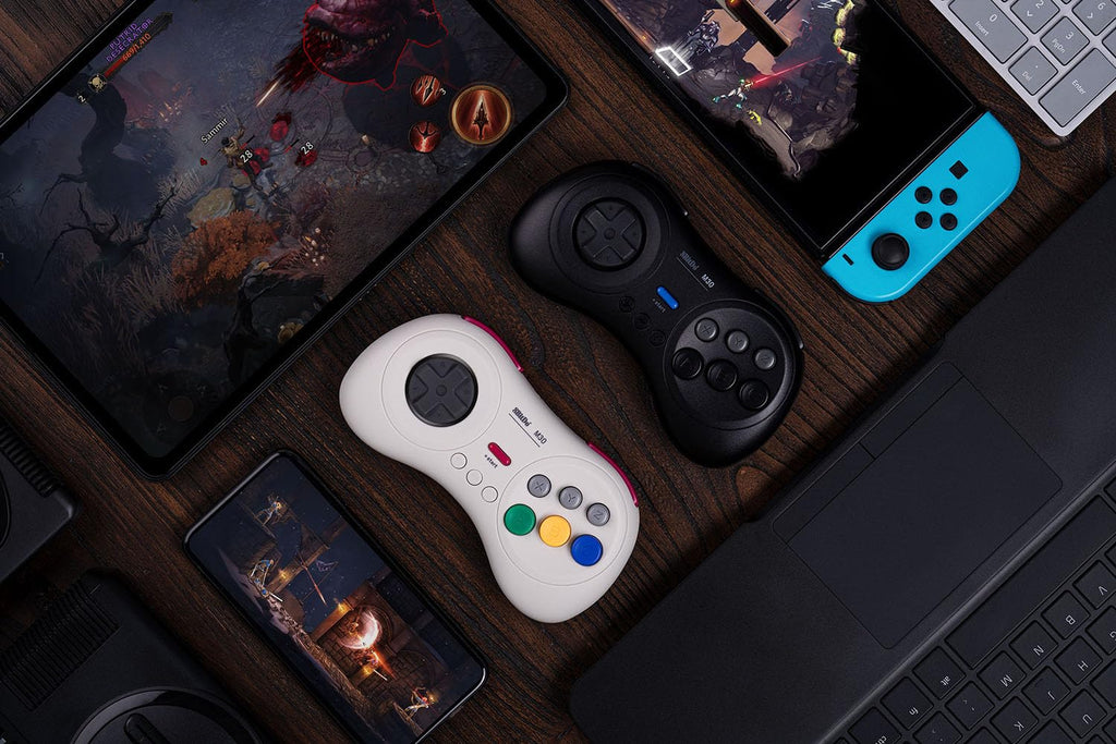 8Bitdo M30 Bluetooth Controller for Switch, Windows and Android, 6-Button Layout for SEGA's Classic Games - Like New