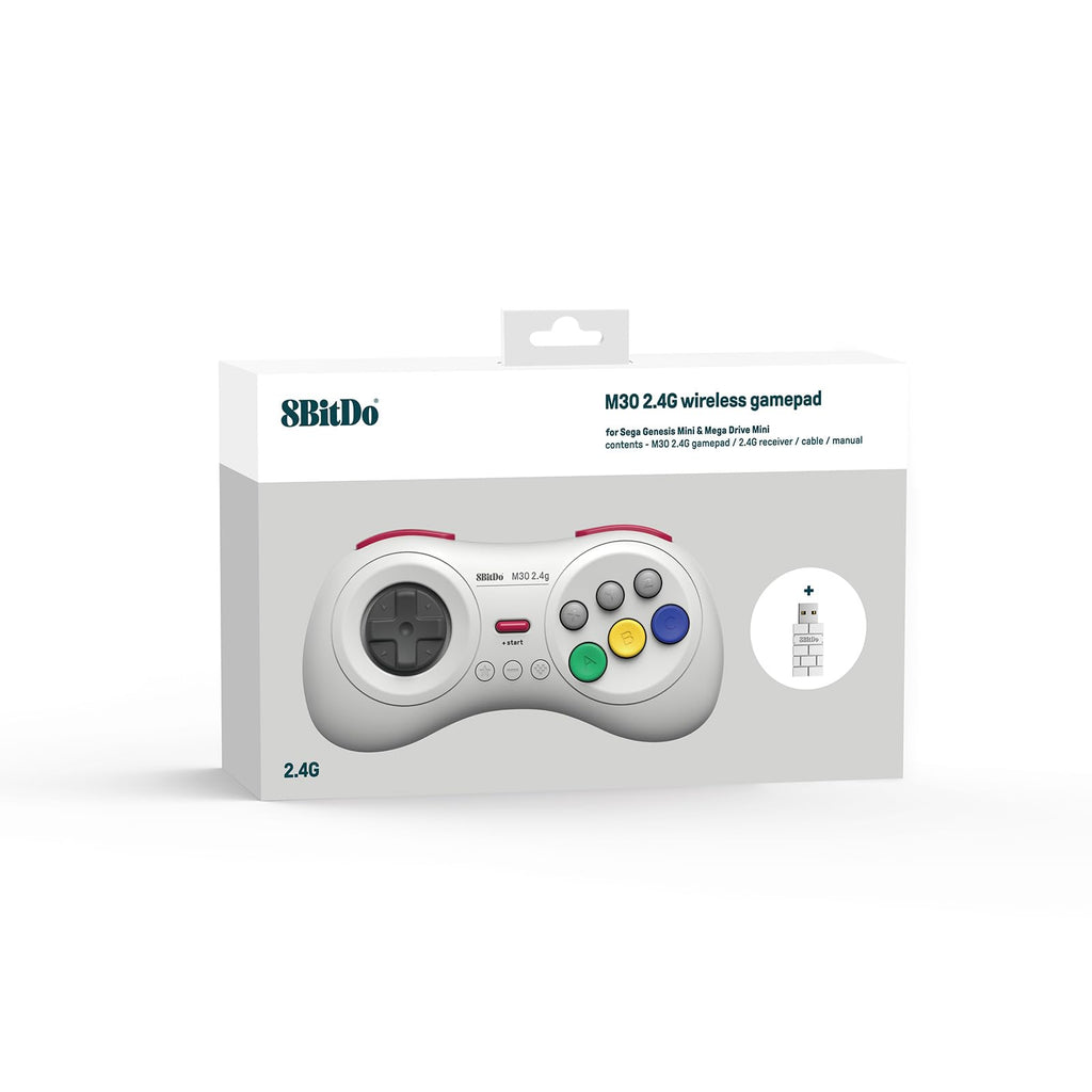 8Bitdo M30 2.4G Wireless Gamepad for SEGA Mega Drive Mini and Switch with 6-Button - Like New