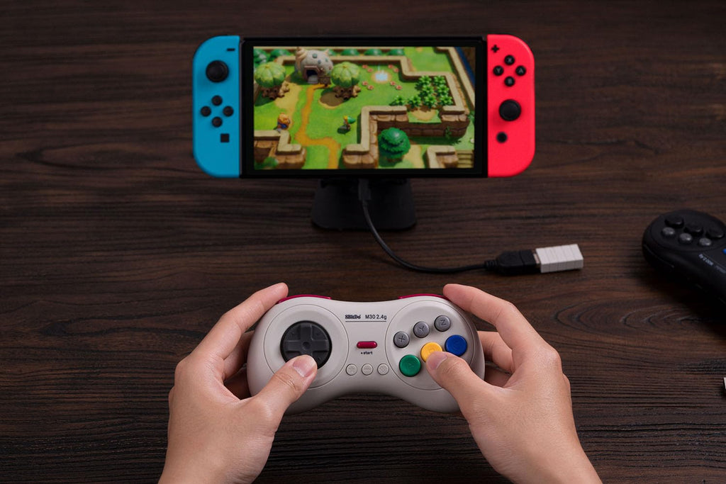 8Bitdo M30 2.4G Wireless Gamepad for SEGA Mega Drive Mini and Switch with 6-Button - Like New