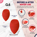 G4GADGET 12 PCS Multi-Coloured Makeup Sponges Set - Non-Latex Blender for Foundation Wet & Dry Use - Damaged Box