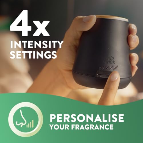 Airwick Essential Mist Kit - Peony & Jasmine Diffuser Refill & Device - Home Fragrance Starter Pack - Damaged Box