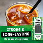 The Cheeky Panda Bamboo Paper Straws - 250 Black Drinking Straws Biodegradable Eco-Friendly - Damaged Box