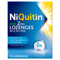 NiQuitin 2mg Nicotine Lozenges - 72 Mint Lozenges - Stop Smoking Aid - Craving Relief - Quit Vaping - Damaged Box - BBE 11/2026