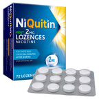NiQuitin 2mg Nicotine Lozenges - 72 Mint Lozenges - Stop Smoking Aid - Craving Relief - Quit Vaping - Damaged Box - BBE 11/2026