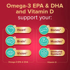 Seven Seas Omega-3 Fish Oil Extra Strength - Vitamin D - 30 One-A-Day Capsules - 1 Month Supply - Whole Body Health - Damaged Box - BBE 07/2028