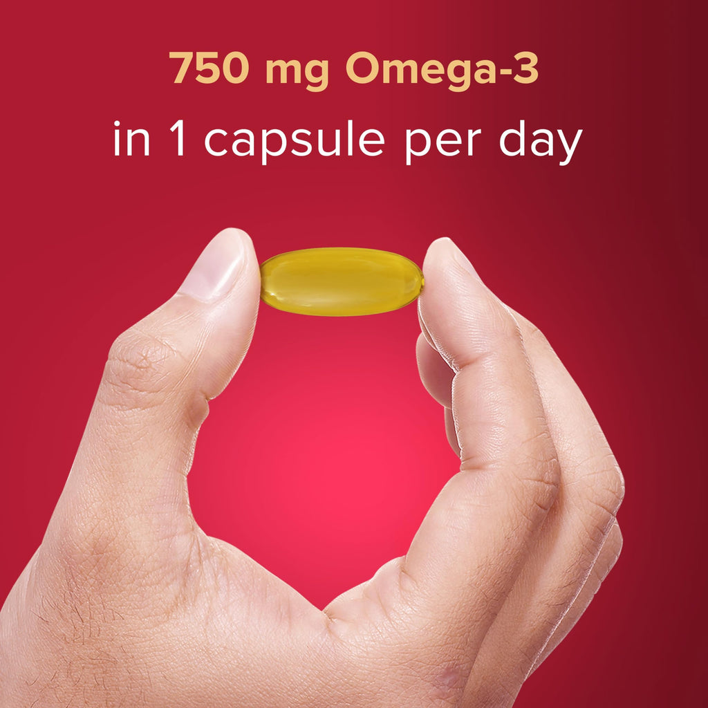 Seven Seas Omega-3 Fish Oil Extra Strength - Vitamin D - 30 One-A-Day Capsules - 1 Month Supply - Whole Body Health - Damaged Box - BBE 07/2028