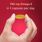 Seven Seas Omega-3 Fish Oil Extra Strength - Vitamin D - 30 One-A-Day Capsules - 1 Month Supply - Whole Body Health - Damaged Box - BBE 07/2028