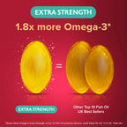 Seven Seas Omega-3 Fish Oil Extra Strength - Vitamin D - 30 One-A-Day Capsules - 1 Month Supply - Whole Body Health - Damaged Box - BBE 07/2028