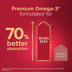 Seven Seas Omega-3 Fish Oil Extra Strength - Vitamin D - 30 One-A-Day Capsules - 1 Month Supply - Whole Body Health - Damaged Box - BBE 07/2028