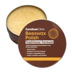 Furniture Clinic Clear Beeswax Polish for Wood & Furniture - 200ml Natural Wax Protectant for Wooden Surfaces - Damaged Box