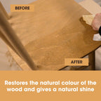 Furniture Clinic Clear Beeswax Polish for Wood & Furniture - 200ml Natural Wax Protectant for Wooden Surfaces - Damaged Box
